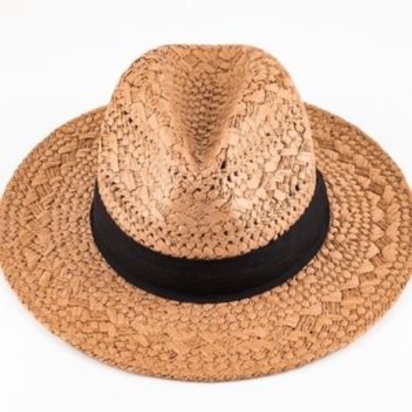 Last 1! ~ NWT Woven Fedora Straw Hat with Ribbon - Picture 6 of 7